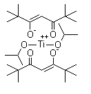 structure of CAS# 144665-26-9, Diisopropoxybis(2,2,6,6-tetramethyl-3,5-heptanedionato)titanium