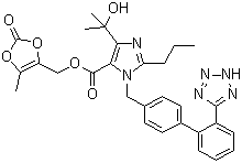 structure of CAS# 144689-63-4, Olmesartan medoxomil