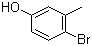 structure of CAS# 14472-14-1, 4-Bromo-3-methylphenol