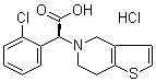 structure of CAS# 144750-42-5, alpha-(2-氯苯基)-6,7-二氢噻吩并[3,2-c]吡啶-5(4H)-乙酸盐酸盐