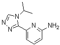 structure of CAS# 1448427-99-3, 6-[4-(1-Methylethyl)-4H-1,2,4-triazol-3-yl]-2-pyridinamine