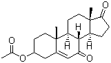 7-酮基去氢表雄酮醋酸酯分子结构 (CAS 1449-61-2)