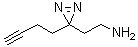 structure of CAS# 1450752-97-2, 3-(3-Butynyl)-3-(2-aminoethyl)-3H-diazirine