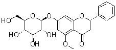 CAS # 1450878-89-3, (2S)-7-(beta-D-Glucopyranosyloxy)-2,3-dihydro-5-methoxy-2-phenyl-4H-1-benzopyran-4-one