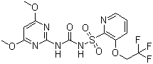 CAS 登录号：145099-21-4, 三氟啶磺隆, 1-(4,6-二甲氧基嘧啶-2-基)-3-[3-(2,2,2-三氟乙氧基)-2-吡啶磺酰]脲