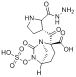 CAS # 1452459-94-7, (1R,2S,5R)-7-oxo-6-(sulfooxy)-1,6-diazabicyclo[3.2.1]octane-2-carboxylic acid 2-[2-[(3R)-3-pyrrolidinylcarbonyl]hydrazide]