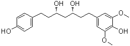 (3R,5S)-rel-1-(4-Hydroxy-3,5-dimethoxyphenyl)-7-(4-hydroxyphenyl)-3,5-heptanediol molecular structure (CAS 1452487-93-2)