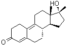 structure of CAS# 14531-89-6, (17beta)-17-Hydroxy-17-methylestra-4,9-dien-3-one