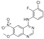 CAS # 1454307-45-9, Dacomitinib Impurity 2F3LXJ, N-(3-Chloro-2-fluorophenyl)-7-methoxy-6-nitroquinazolin-4-amine
