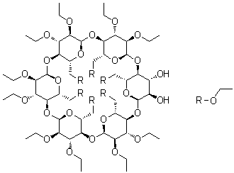 CAS 登录号：145454-97-3, 六(2,3,6-三-O-乙基)-alpha-环糊精