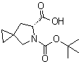 structure of CAS# 1454843-78-7, (R)-5-(tert-Butoxycarbonyl)-5-azaspiro[2.4]heptane-6-carboxylic acid