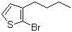 structure of CAS# 145543-82-4, 2-Bromo-3-butylthiophene