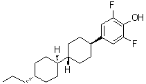 CAS 登录号：145767-70-0, 4-(反式-4-(反式-4-丙基环己基)-环己基)-2,6-二氟苯酚