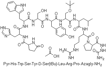 structure of CAS# 145781-92-6, Goserelin acetate