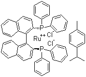 structure of CAS# 145926-28-9, [(R)-(+)-2,2'-双(二苯基膦)-1,1'-联萘](对异丙基甲苯)二氯化钌