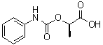 structure of CAS# 145987-00-4, (R)-2-[(Phenylamino)carbonyloxy]propionic acid
