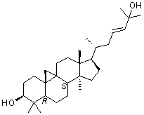 (3beta)-9,19-Cyclolanost-23-ene-3,25-diol molecular structure (CAS 14599-48-5)
