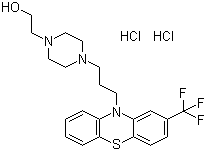 Fluphenazine dihydrochloride molecular structure (CAS 146-56-5)