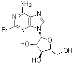 2-溴腺苷分子结构 (CAS 146-76-9)