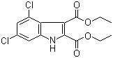 CAS # 146012-24-0, 4,6-Dichloro-1H-indole-2,3-dicarboxylic acid diethyl ester