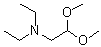 N,N-二乙基-2,2-二甲氧基乙胺分子结构 (CAS 14610-73-2)