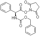 structure of CAS# 146118-22-1, Cbz-L-Phenylglycine N-hydroxysuccinimide ester