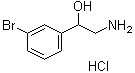 alpha-(氨基甲基)-3-溴-苯甲醇盐酸盐分子结构 (CAS 14615-28-2)