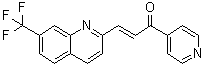 (2E)-1-(4-Pyridinyl)-3-[7-(trifluoromethyl)-2-quinolinyl]-2-propen-1-one molecular structure (CAS 1462249-75-7)