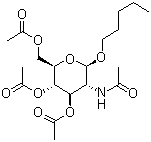 CAS 登录号：146288-30-4, 戊基 2-(乙酰氨基)-2-脱氧-beta-D-吡喃葡萄糖苷 3,4,6-三乙酸酯