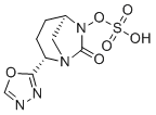 [(2S,5R)-2-(1,3,4-oxadiazol-2-yl)-7-oxo-1,6-diazabicyclo[3.2.1]octan-6-yl] hydrogen sulfate molecular structure (CAS 1463520-70-8)
