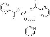 structure of CAS# 14639-25-9, 吡啶甲酸铬