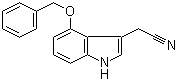 4-Benzyloxyindole-3-acetonitrile molecular structure (CAS 1464-11-5)
