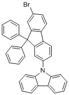 structure of CAS# 1464824-90-5, 9-(7-Bromo-9,9-diphenyl-9H-fluoren-2-yl)-9H-carbazole