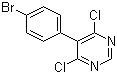 4,6-Dichloro-5-(4-bromophenyl)pyrimidine molecular structure (CAS 146533-41-7)
