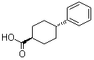 trans-4-Phenylcyclohexane-1-carboxylic acid molecular structure (CAS 1466-73-5)