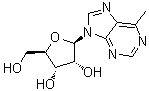 structure of CAS# 14675-48-0, 6-甲基-9-beta-D-呋喃核糖基嘌呤
