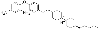 CAS 登录号：1467777-63-4, 4-[4-[2-[(反式,反式)-4'-戊基[1,1'-联环己烷]-4-基]乙基]苯氧基]-1,3-苯二胺