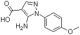 CAS # 14678-95-6, 5-Amino-1-(4-methoxyphenyl)-1H-pyrazole-4-carboxylic acid
