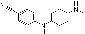 structure of CAS# 147009-33-4, 6-氰基-3-N-甲基氨基-1,2,3,4-四氢咔唑