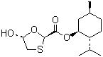 structure of CAS# 147126-62-3, (2R,5R)-5-Hydroxy-1,3-oxathiolane-2-carboxylic acid (1R,2S,5R)-5-methyl-2-(1-methylethyl)cyclohexyl ester