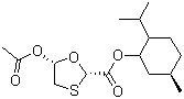 CAS 登录号：147126-67-8, (1R,2S,5R)-薄荷基 5-乙酰氧基-[1,3]-氧硫杂环戊烷-2-羧酸酯