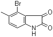 4-溴-5-甲基靛红分子结构 (CAS 147149-84-6)