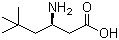 structure of CAS# 147228-35-1, (R)-3-Amino-5,5-dimethylhexanoic acid