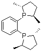 structure of CAS# 147253-67-6, 1,2-Bis[(2R,5R)-2,5-dimethylphospholano]benzene