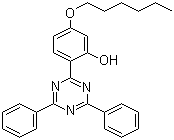 structure of CAS# 147315-50-2, 2-(4,6-Diphenyl-1,3,5-triazin-2-yl)-5-[(hexyl)oxy]-phenol