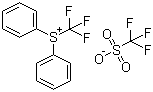 structure of CAS# 147531-11-1, 二苯基(三氟甲基)锍三氟甲磺酸盐