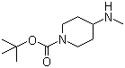 structure of CAS# 147539-41-1, 1-Boc-4-甲氨基哌啶
