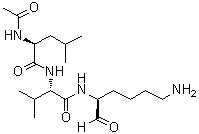CAS 登录号：147600-40-6, 乙酰基-L-亮氨酰-L-缬氨酰-L-赖氨醛