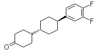 structure of CAS# 147622-85-3, 反式-4'-(3,4-二氟苯基)-[1,1'-联环己基]-4-酮