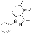 CAS 登录号：147663-44-3, 4-异丁酰基-1-苯基-3-甲基吡唑-5-酮